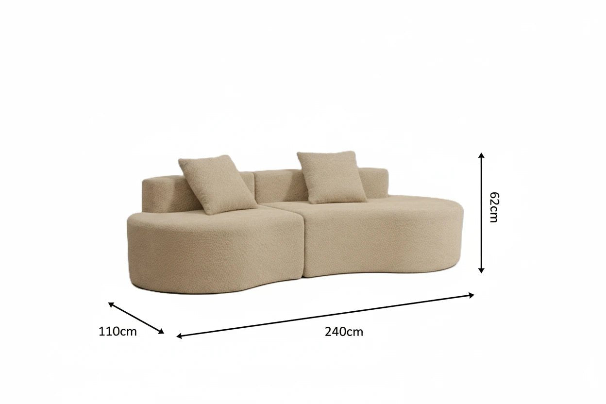 Cirrus Curve Modular Sofa | Sculptural Comfort | Luxury Home Accessories | Heulog Glow