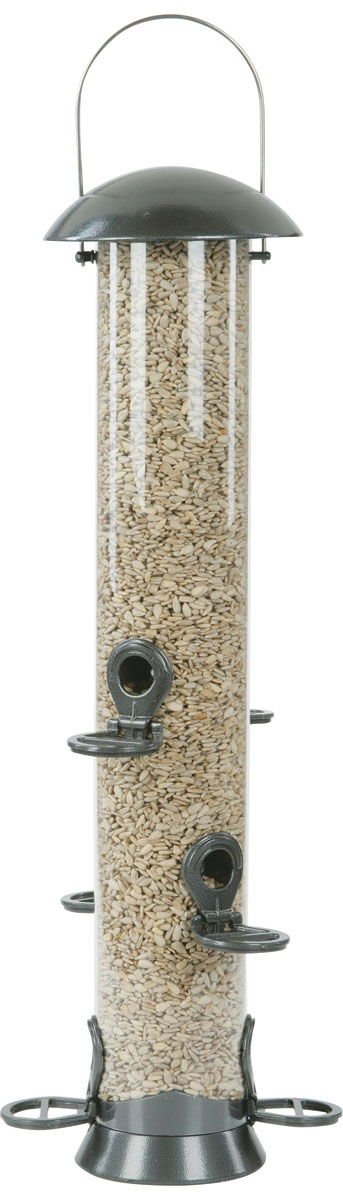 Cj Adventurer Metal Seed Feeder Gunmetal 6 Port Large 55cm | Luxury Home Accessories | Heulog Glow