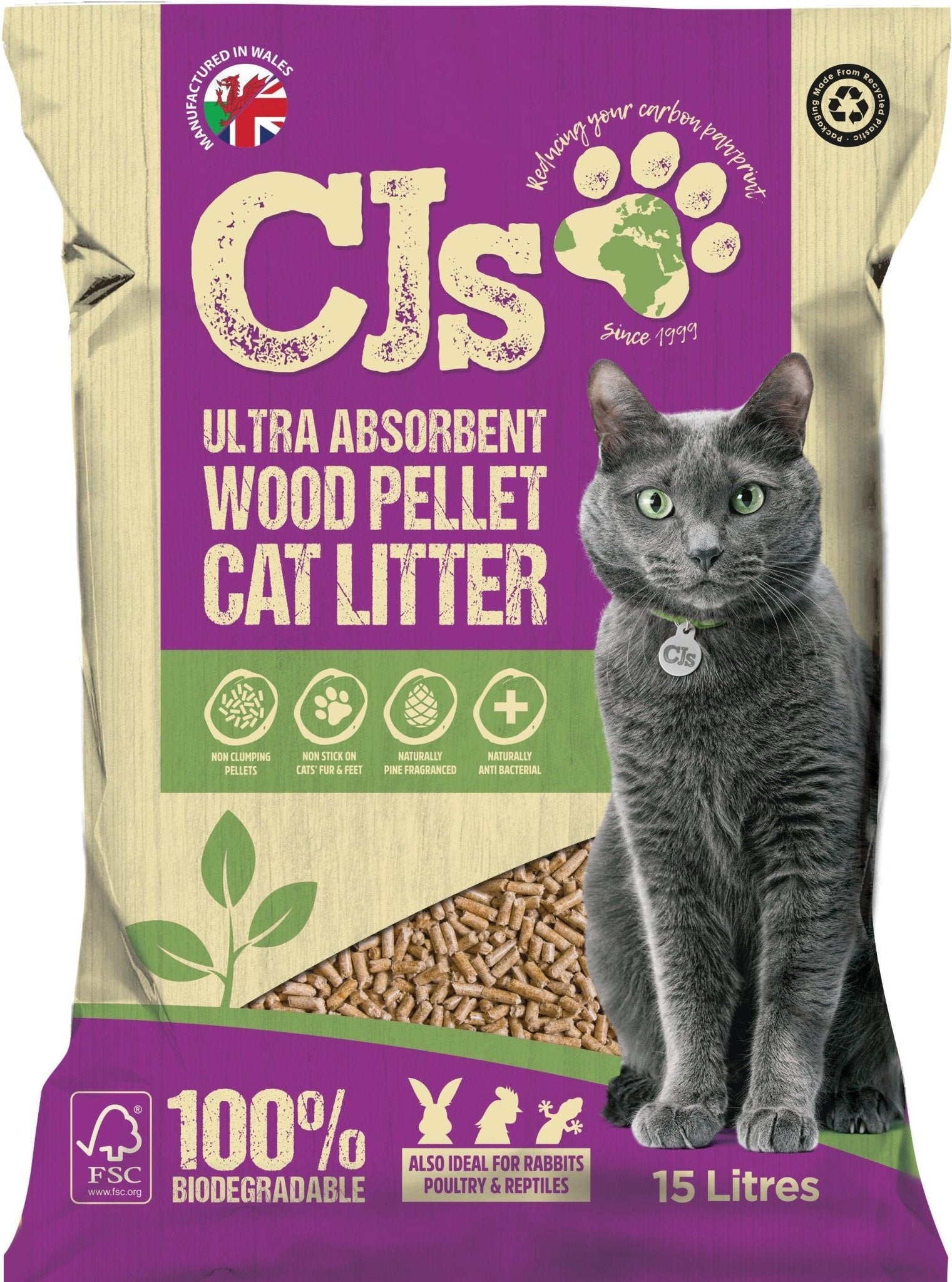 CJs Ultra Absorb Cat Litter Pellet | Luxury Home Accessories | Heulog Glow