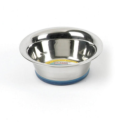 Classic S Steel Non-Slip Dish 6x4.5" | Luxury Home Accessories | Heulog Glow
