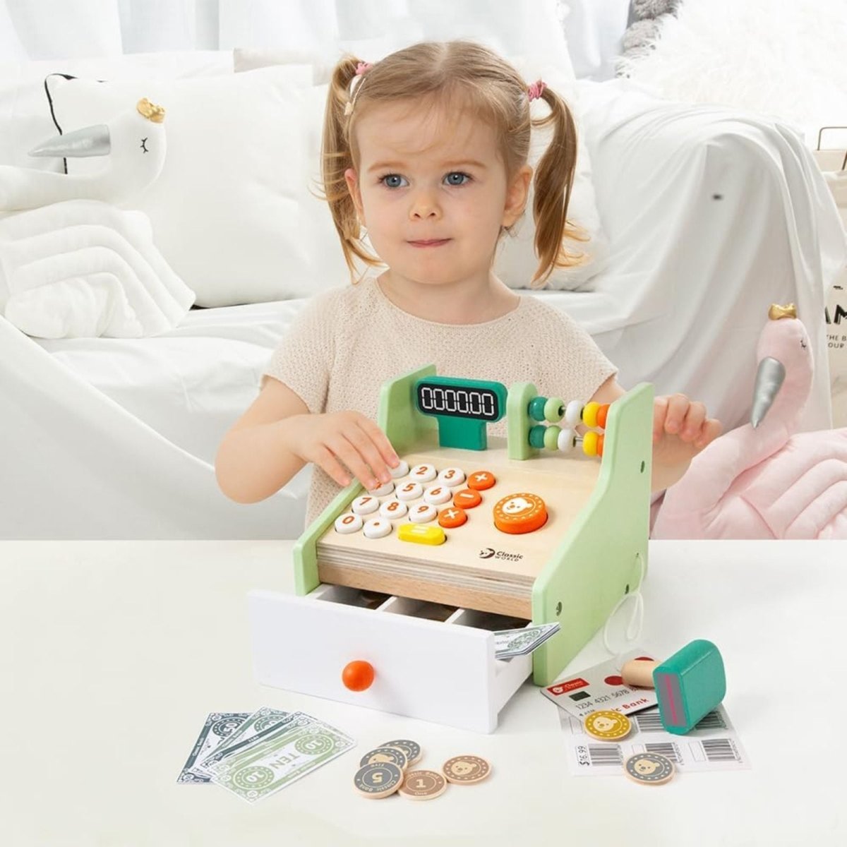 Classic World Cash Register | Luxury Home Accessories | Heulog Glow