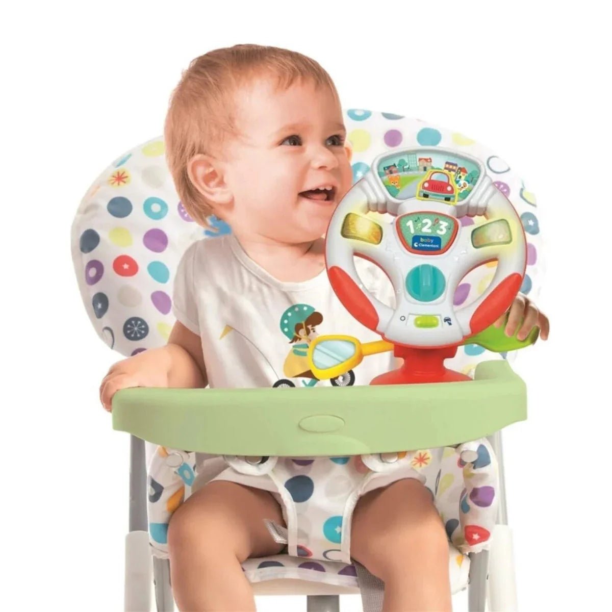 Clementoni Electronic Baby Activity Wheel | Luxury Home Accessories | Heulog Glow
