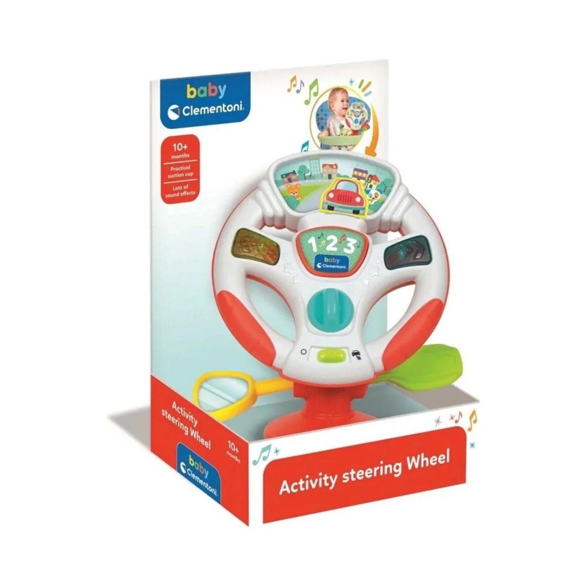 Clementoni Electronic Baby Activity Wheel | Luxury Home Accessories | Heulog Glow