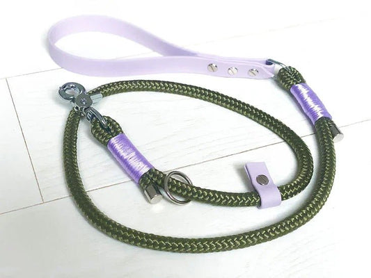 Clip and Slip Lead- Handmade Paracord Dog Lead | Luxury Home Accessories | Heulog Glow