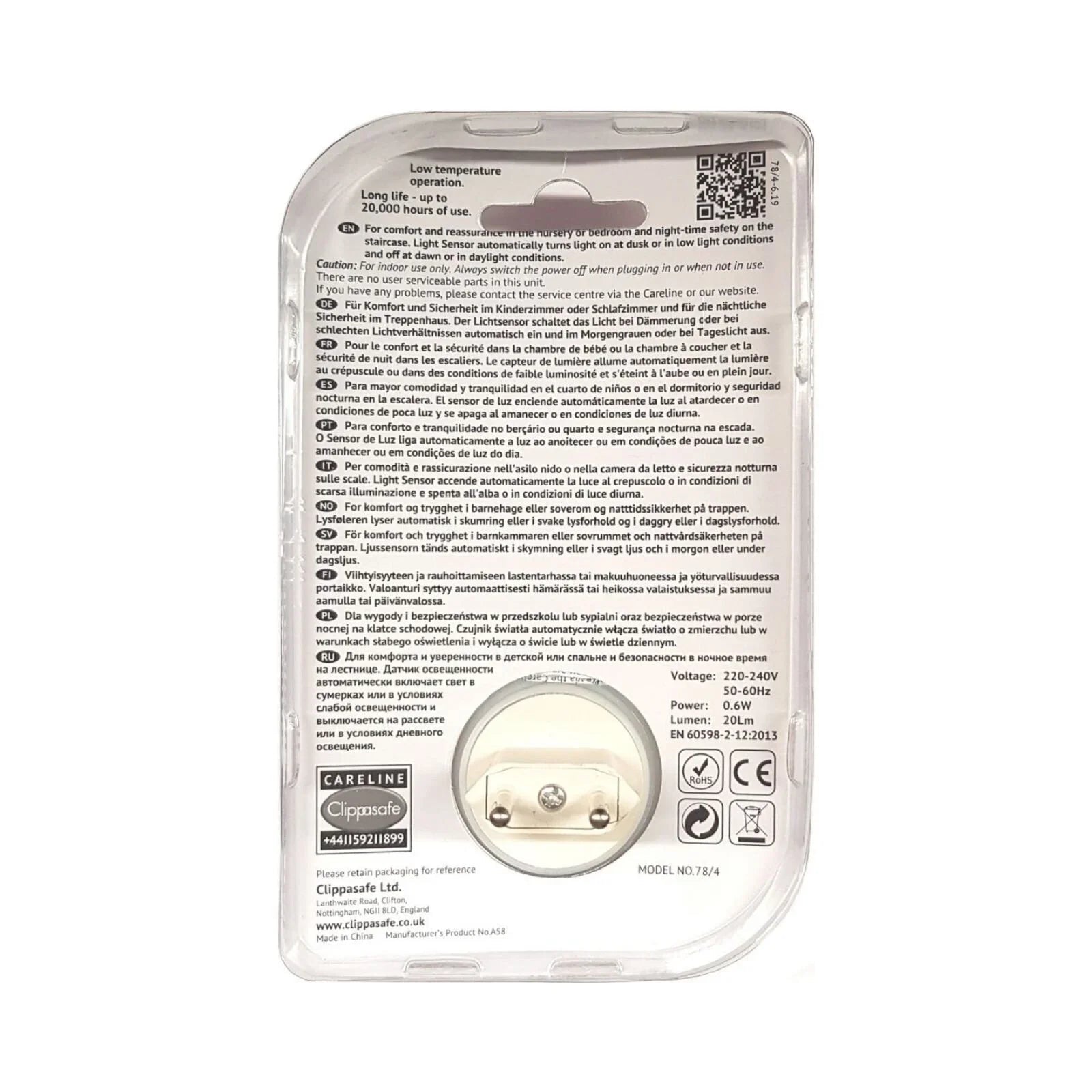 Clippasafe Nightlight with Sensor | Luxury Home Accessories | Heulog Glow