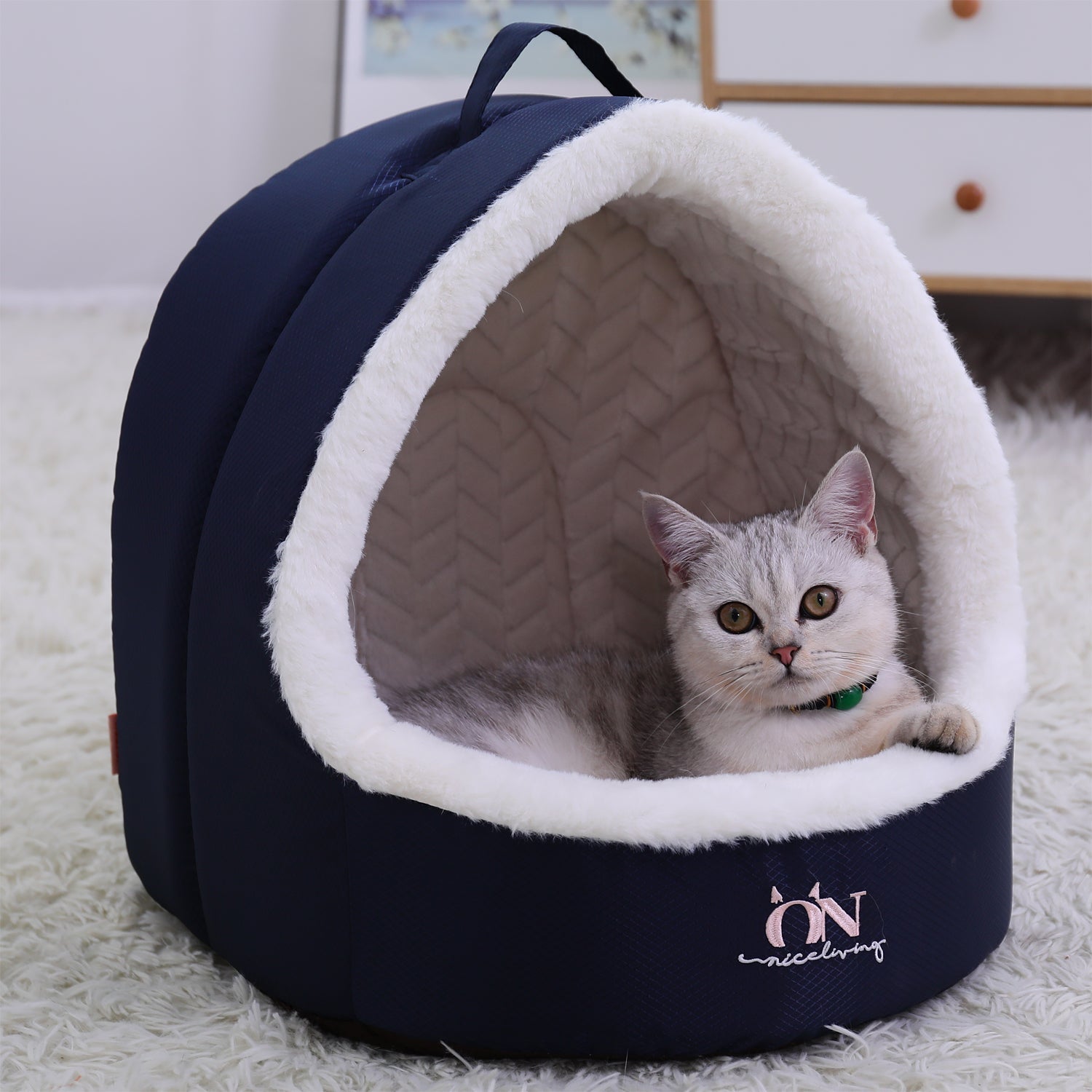 Closed Cat Litter Teddy Small Dog | Luxury Home Accessories | Heulog Glow
