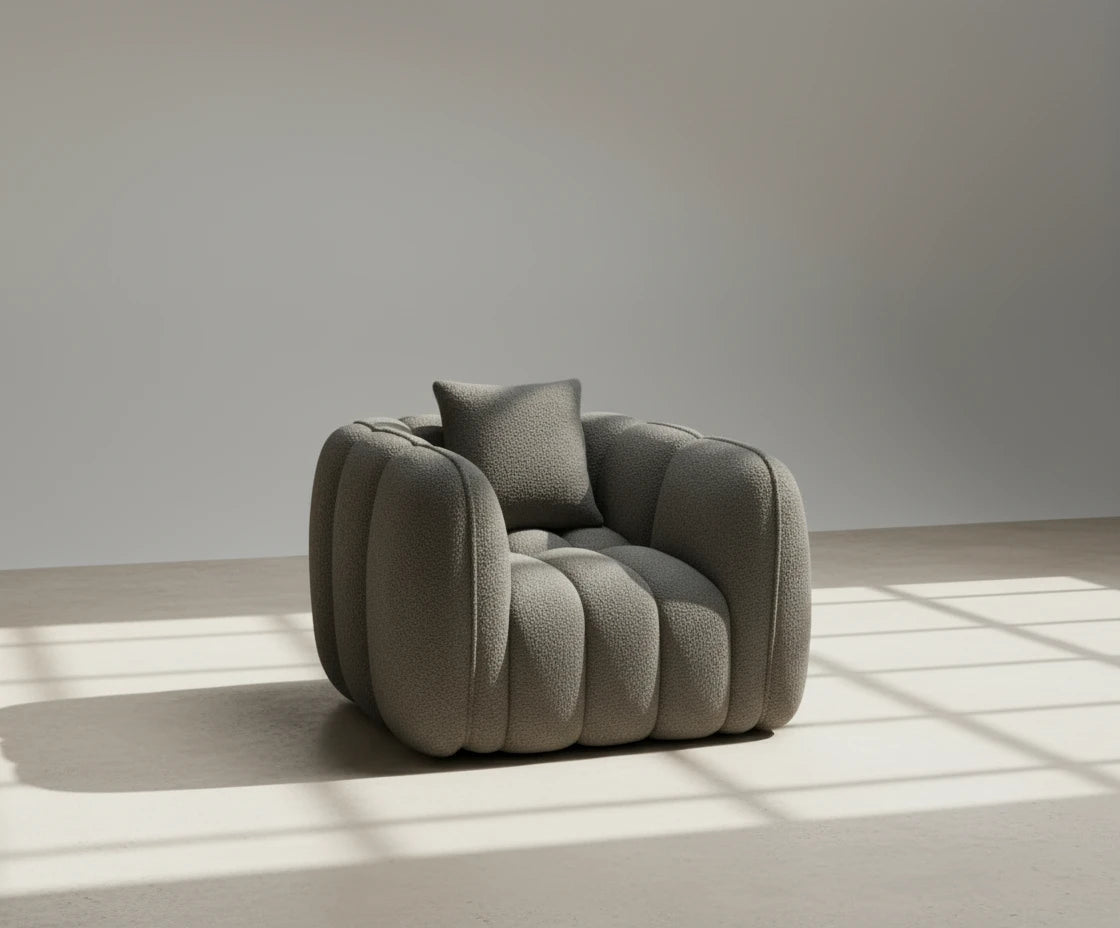 Cloud Comfort Boucl Armchair | Luxury Home Accessories | Heulog Glow