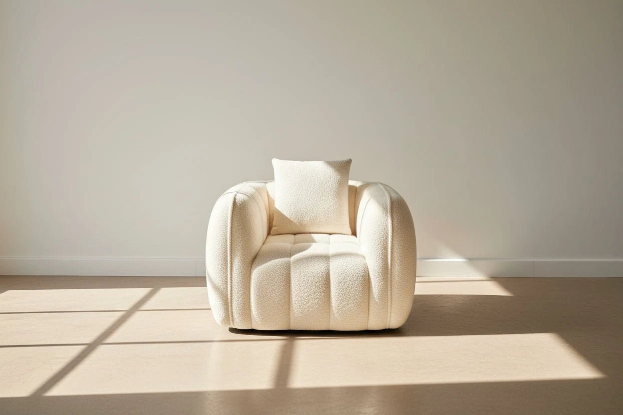 Cloud Comfort Boucl Armchair | Luxury Home Accessories | Heulog Glow