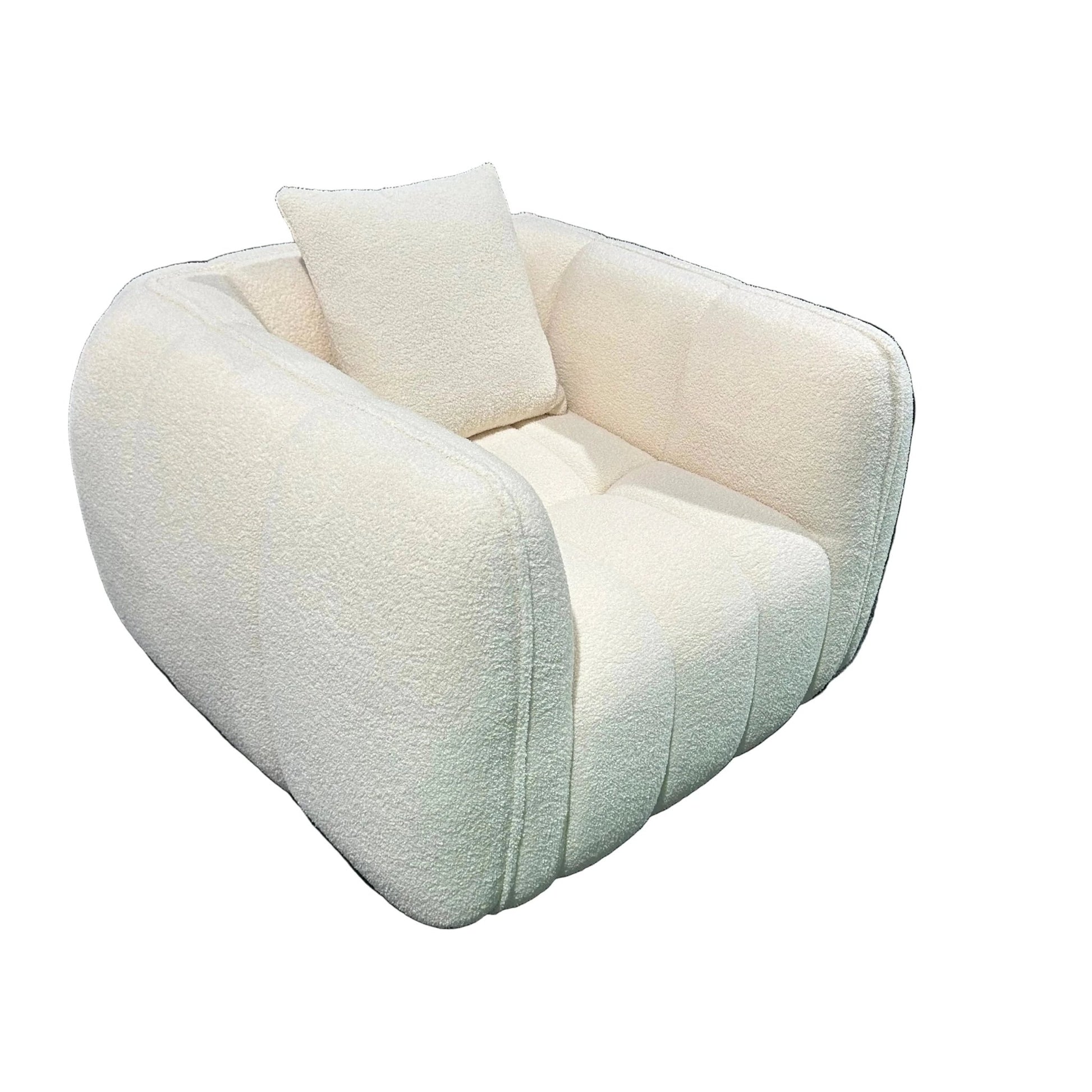 Cloud Comfort Boucl Armchair | Luxury Home Accessories | Heulog Glow
