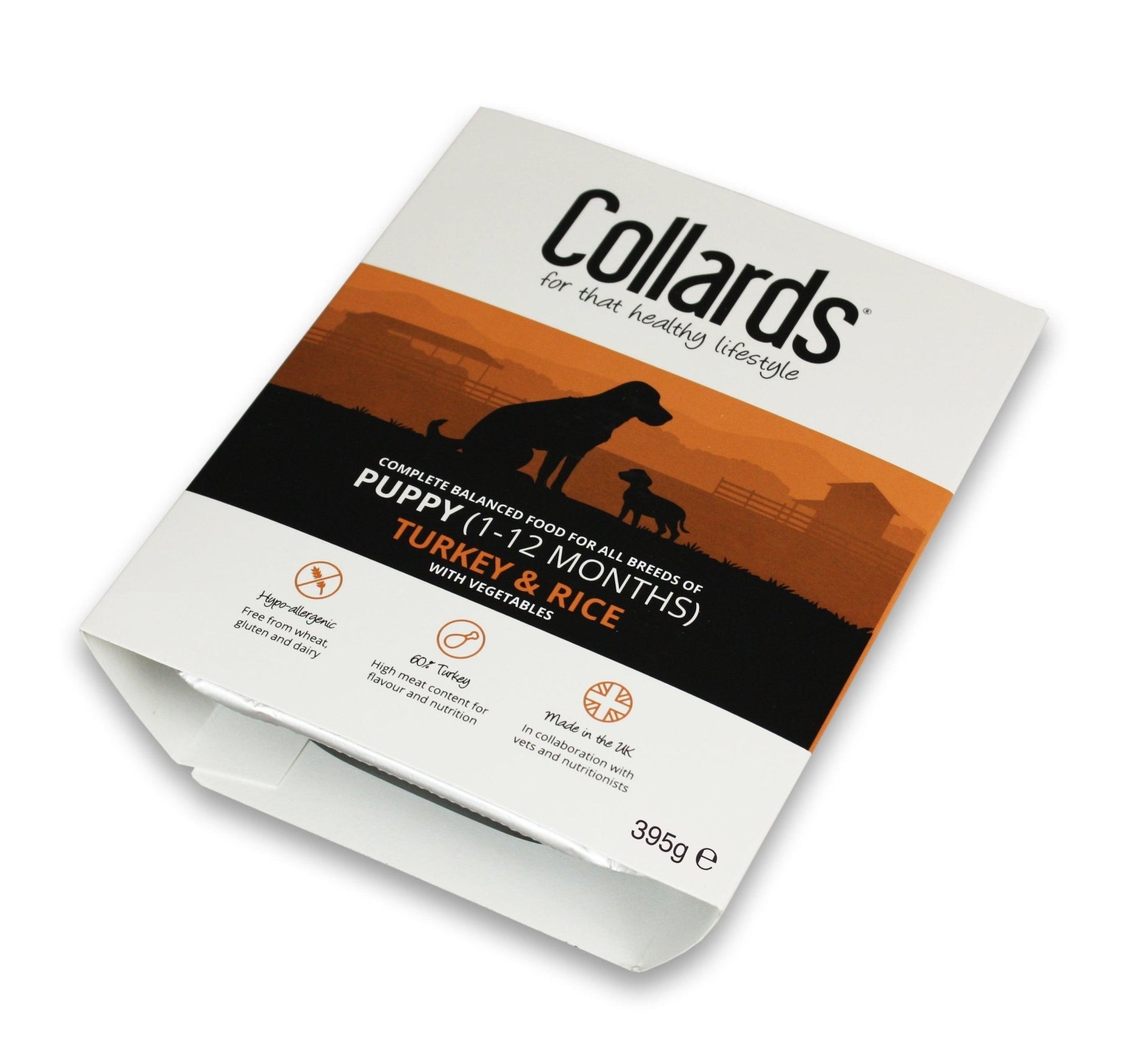 Collards Puppy Turkey & Rice 7x395g | Luxury Home Accessories | Heulog Glow