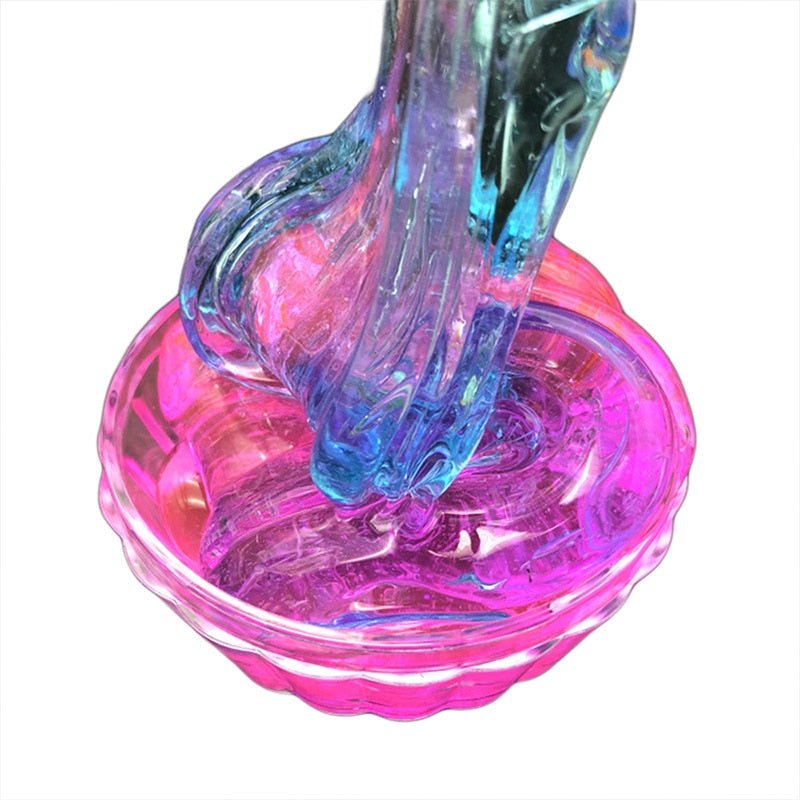 Color Matching Gradient Multicolor Crystal Mud Slime | Luxury Home Accessories | Heulog Glow