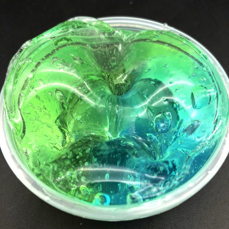 Color Matching Gradient Multicolor Crystal Mud Slime | Luxury Home Accessories | Heulog Glow