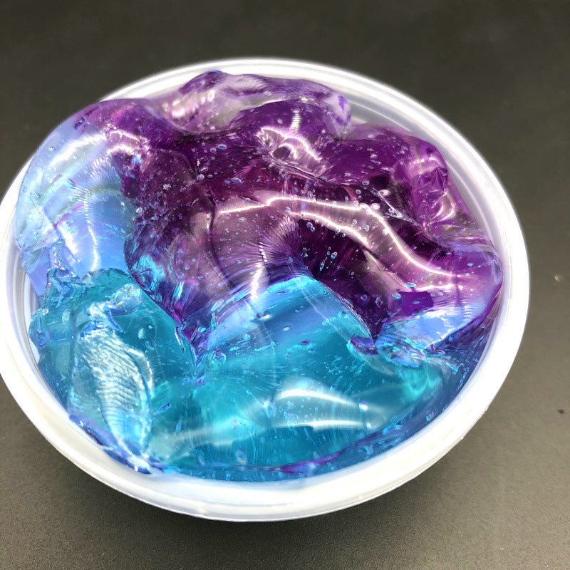 Color Matching Gradient Multicolor Crystal Mud Slime | Luxury Home Accessories | Heulog Glow