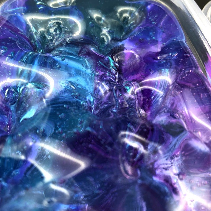 Color Matching Gradient Multicolor Crystal Mud Slime | Luxury Home Accessories | Heulog Glow