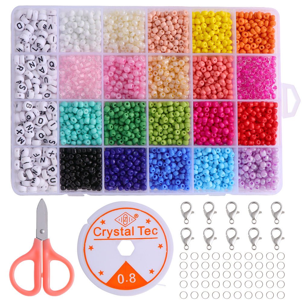 Colored Letter Beads Glass Rice Handmade Necklace | Luxury Home Accessories | Heulog Glow
