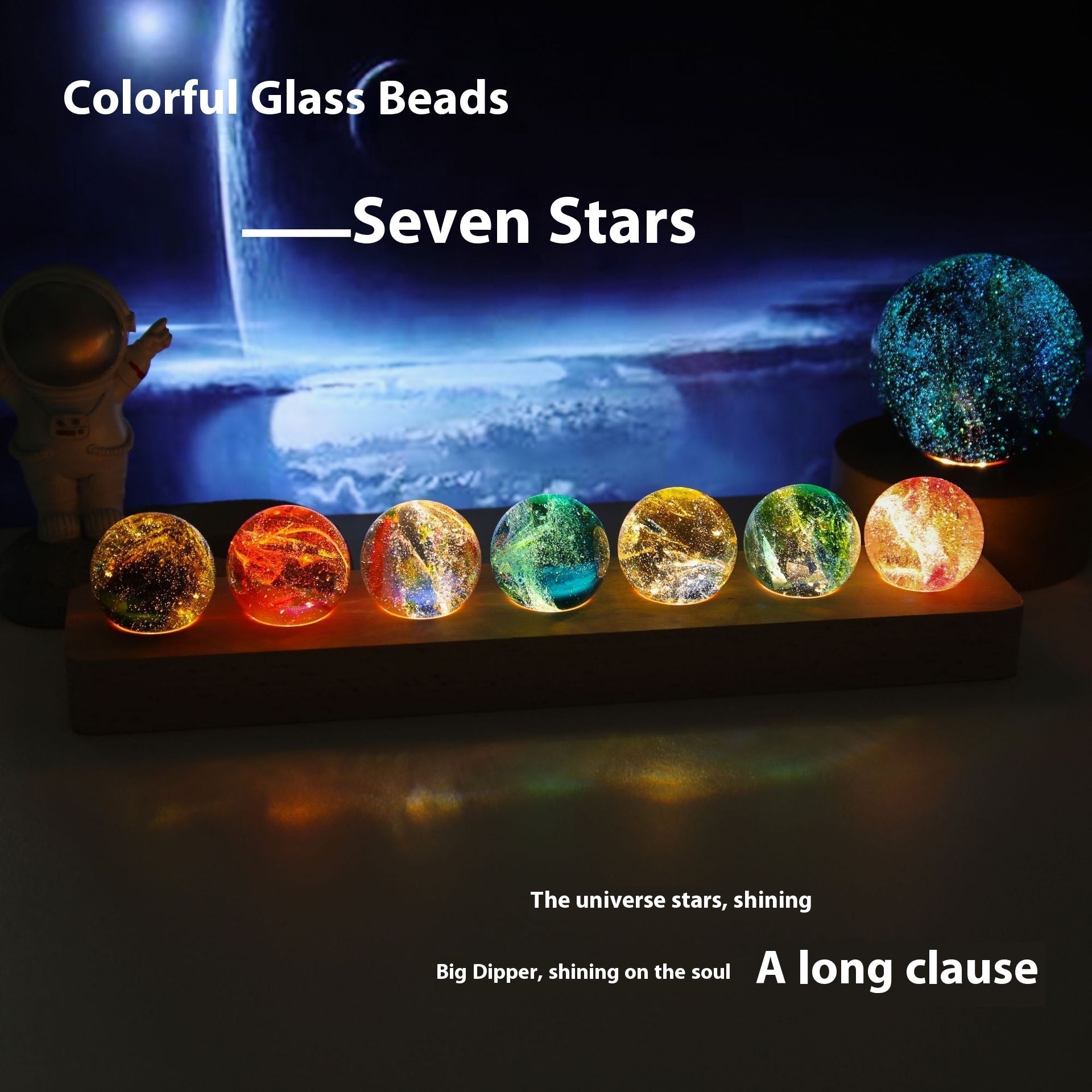 Colorful Glass Bead Crystal Decoration Valentine's Day Birthday Gift | Luxury Home Accessories | Heulog Glow
