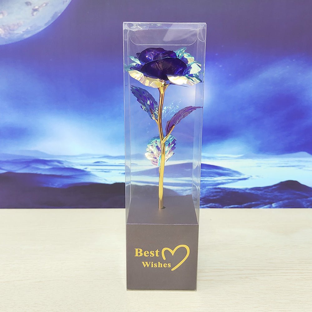 Colorful Gold Gold-foil Roses Mother's Day 520 Artificial Flower Valentine's Day Gift Christmas | Luxury Home Accessories | Heulog Glow