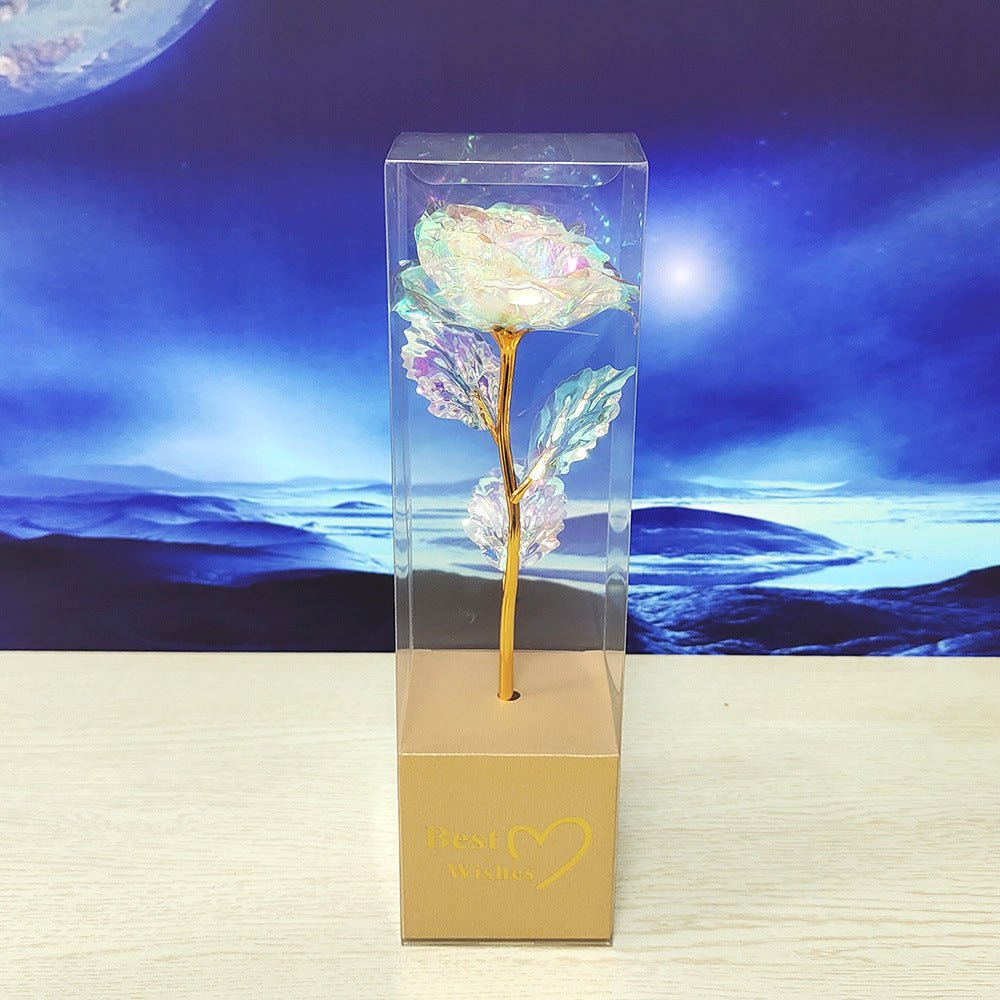 Colorful Gold Gold-foil Roses Mother's Day 520 Artificial Flower Valentine's Day Gift Christmas | Luxury Home Accessories | Heulog Glow