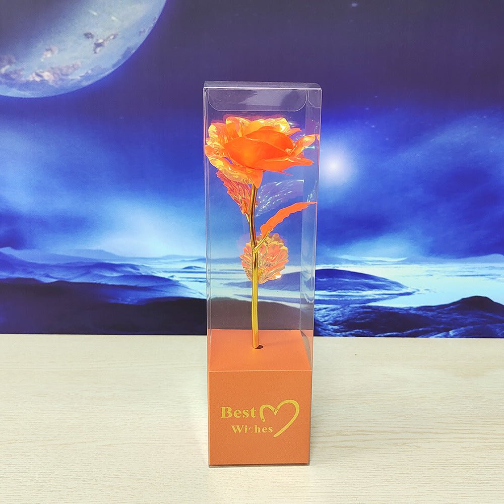 Colorful Gold Gold-foil Roses Mother's Day 520 Artificial Flower Valentine's Day Gift Christmas | Luxury Home Accessories | Heulog Glow