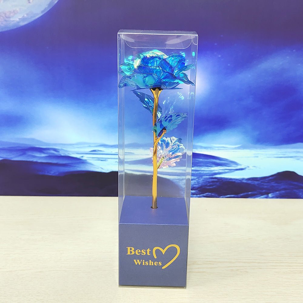Colorful Gold Gold-foil Roses Mother's Day 520 Artificial Flower Valentine's Day Gift Christmas | Luxury Home Accessories | Heulog Glow