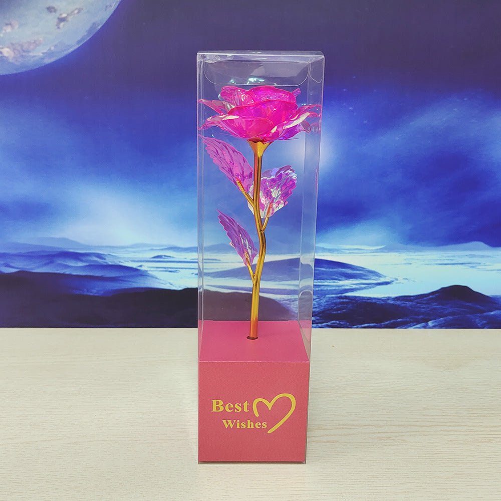 Colorful Gold Gold-foil Roses Mother's Day 520 Artificial Flower Valentine's Day Gift Christmas | Luxury Home Accessories | Heulog Glow