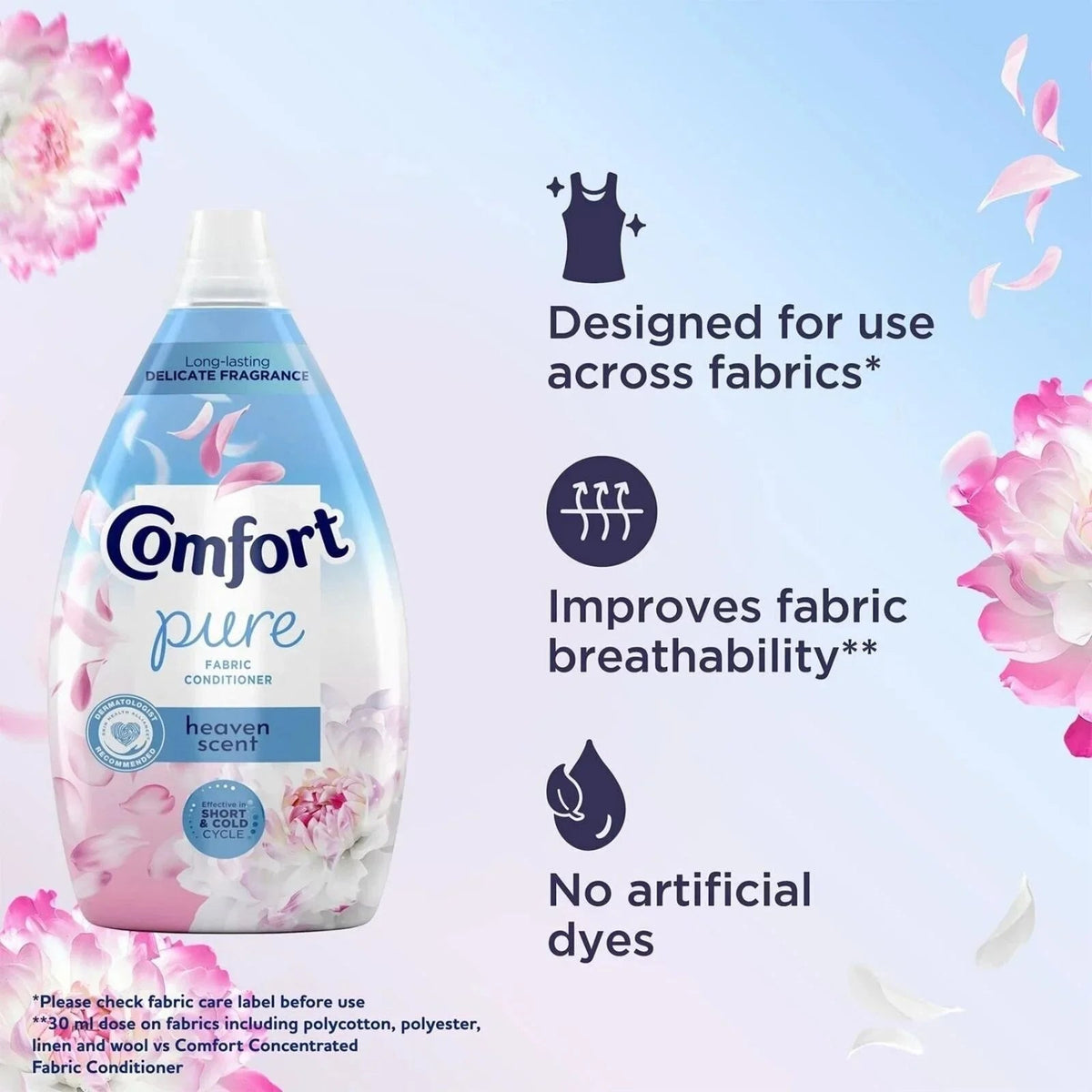 Comfort Fabric Conditioner Heaven Scent 86 Washes | Luxury Home Accessories | Heulog Glow