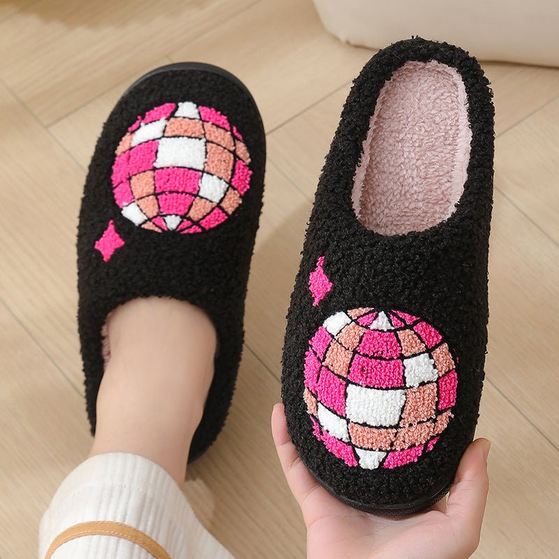 Comfortable Home Warm Cartoon Embroidered Balloon Cotton Slippers | Luxury Home Accessories | Heulog Glow