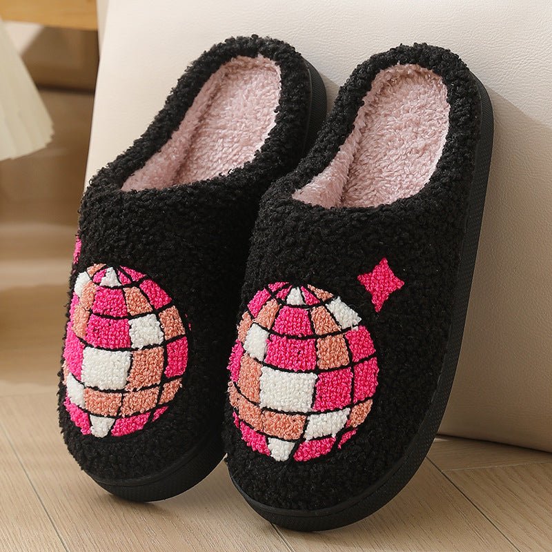 Comfortable Home Warm Cartoon Embroidered Balloon Cotton Slippers | Luxury Home Accessories | Heulog Glow
