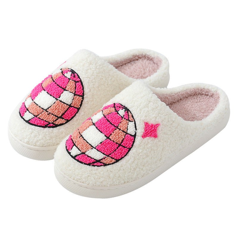 Comfortable Home Warm Cartoon Embroidered Balloon Cotton Slippers | Luxury Home Accessories | Heulog Glow