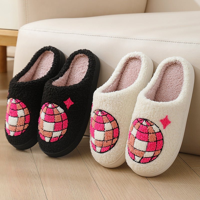 Comfortable Home Warm Cartoon Embroidered Balloon Cotton Slippers | Luxury Home Accessories | Heulog Glow