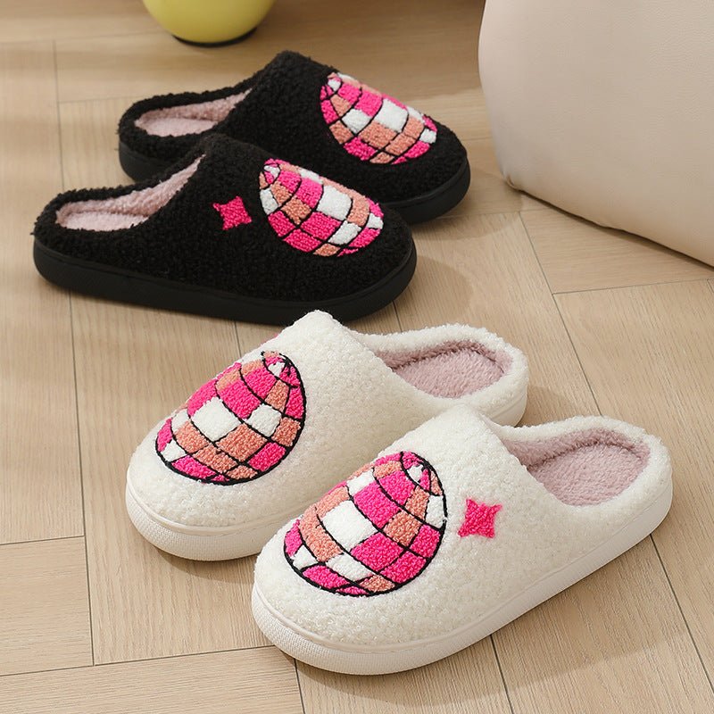 Comfortable Home Warm Cartoon Embroidered Balloon Cotton Slippers | Luxury Home Accessories | Heulog Glow