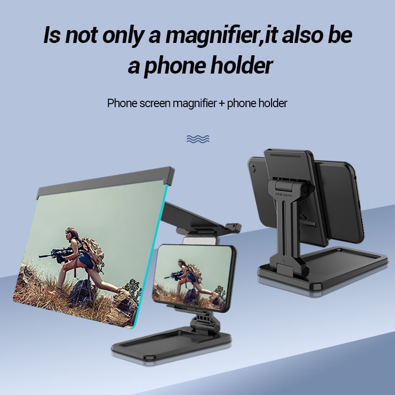 Compatible with Apple, 12 Inch Mobile Phone Screen Amplifier For IPad Movie Folding Shading 3D Screen Mobile Phone Amplifier Magnifier Cellphone Holder | Luxury Home Accessories | Heulog Glow