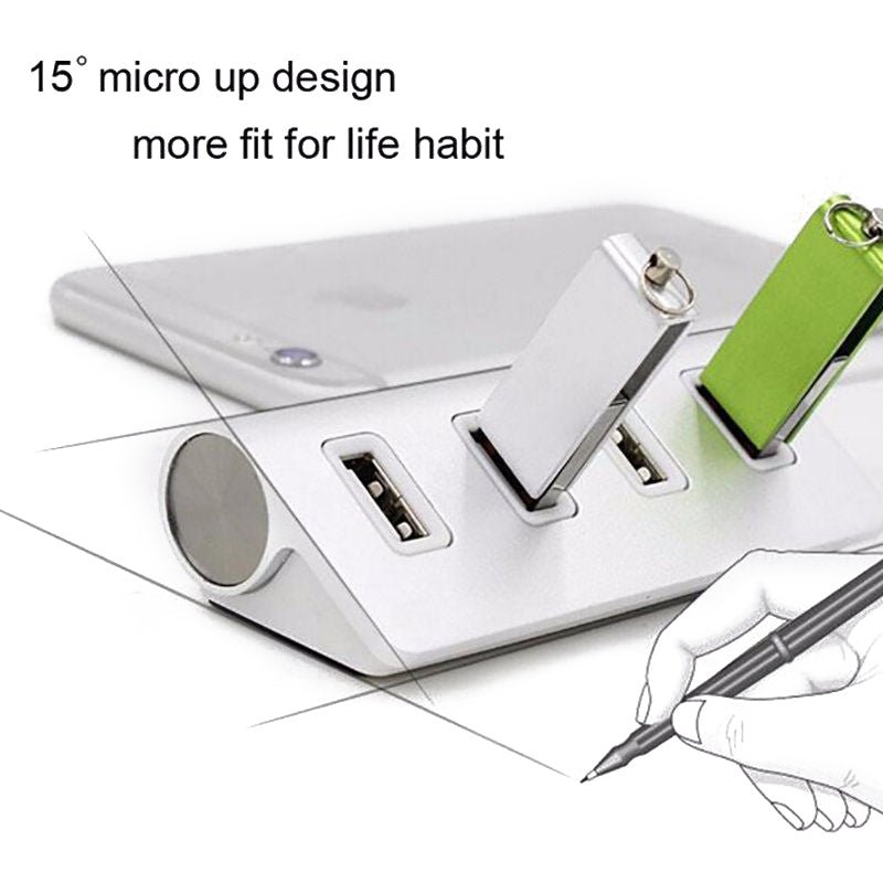 Compatible with Apple , Four-port USB 2.0 HUB hub | Luxury Home Accessories | Heulog Glow