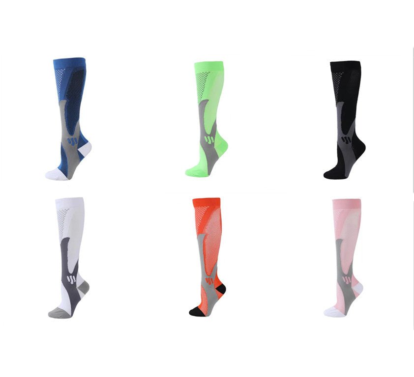 Compression Long Tube Sports Socks | Anti-Fatigue Elastic Athletic Socks for Running, Cycling & Gym | Men & Women | S–7XL | Luxury Home Accessories | Heulog Glow
