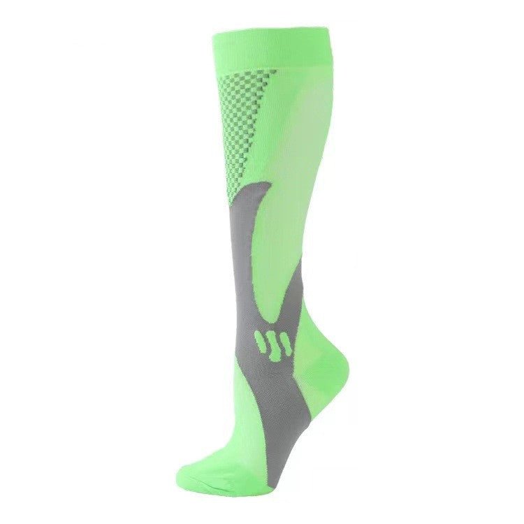 Compression Long Tube Sports Socks | Anti-Fatigue Elastic Athletic Socks for Running, Cycling & Gym | Men & Women | S–7XL | Luxury Home Accessories | Heulog Glow