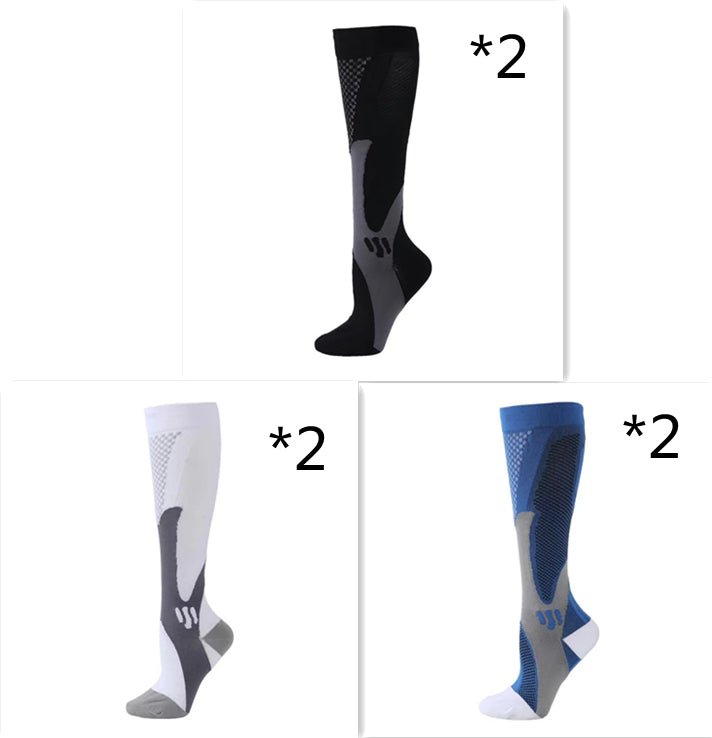Compression Long Tube Sports Socks | Anti-Fatigue Elastic Athletic Socks for Running, Cycling & Gym | Men & Women | S–7XL | Luxury Home Accessories | Heulog Glow