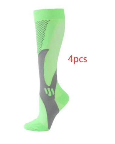Compression Long Tube Sports Socks | Anti-Fatigue Elastic Athletic Socks for Running, Cycling & Gym | Men & Women | S–7XL | Luxury Home Accessories | Heulog Glow