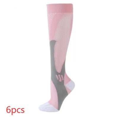 Compression Long Tube Sports Socks | Anti-Fatigue Elastic Athletic Socks for Running, Cycling & Gym | Men & Women | S–7XL | Luxury Home Accessories | Heulog Glow