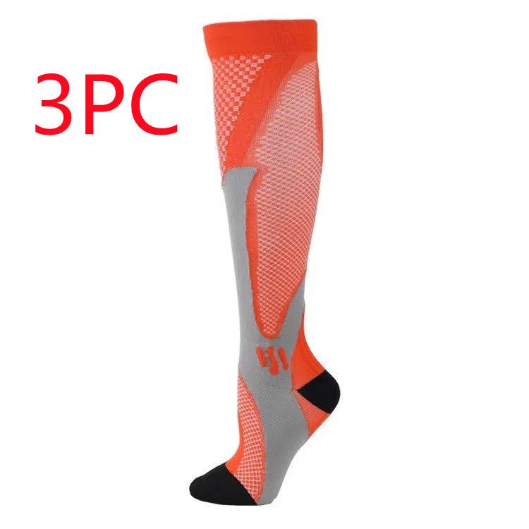 Compression Long Tube Sports Socks | Anti-Fatigue Elastic Athletic Socks for Running, Cycling & Gym | Men & Women | S–7XL | Luxury Home Accessories | Heulog Glow