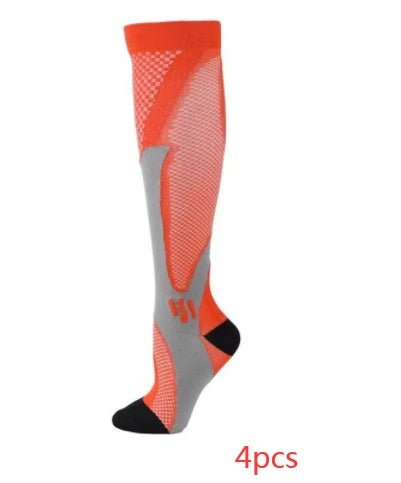 Compression Long Tube Sports Socks | Anti-Fatigue Elastic Athletic Socks for Running, Cycling & Gym | Men & Women | S–7XL | Luxury Home Accessories | Heulog Glow
