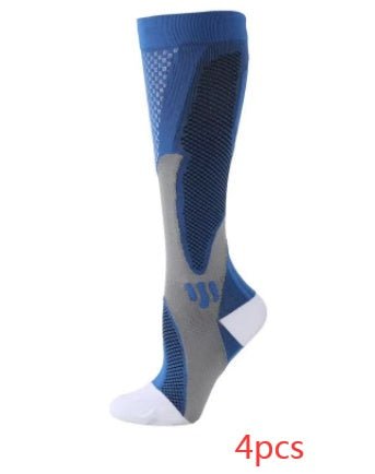 Compression Long Tube Sports Socks | Anti-Fatigue Elastic Athletic Socks for Running, Cycling & Gym | Men & Women | S–7XL | Luxury Home Accessories | Heulog Glow