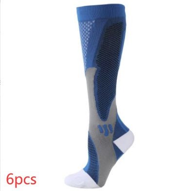 Compression Long Tube Sports Socks | Anti-Fatigue Elastic Athletic Socks for Running, Cycling & Gym | Men & Women | S–7XL | Luxury Home Accessories | Heulog Glow