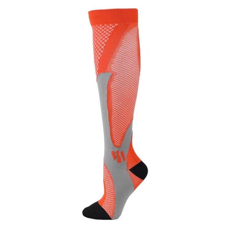 Compression Long Tube Sports Socks | Anti-Fatigue Elastic Athletic Socks for Running, Cycling & Gym | Men & Women | S–7XL | Luxury Home Accessories | Heulog Glow