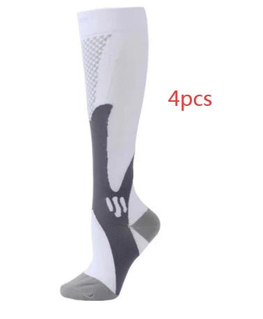 Compression Long Tube Sports Socks | Anti-Fatigue Elastic Athletic Socks for Running, Cycling & Gym | Men & Women | S–7XL | Luxury Home Accessories | Heulog Glow