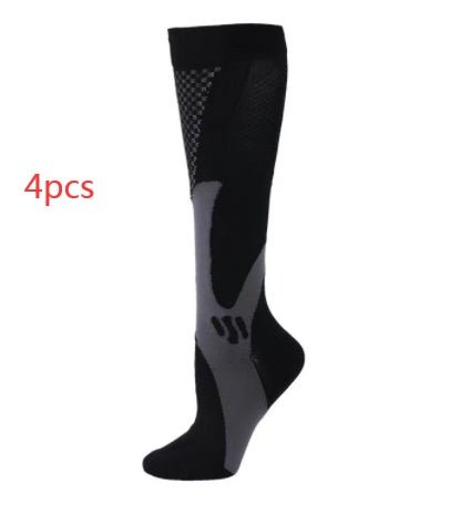 Compression Long Tube Sports Socks | Anti-Fatigue Elastic Athletic Socks for Running, Cycling & Gym | Men & Women | S–7XL | Luxury Home Accessories | Heulog Glow