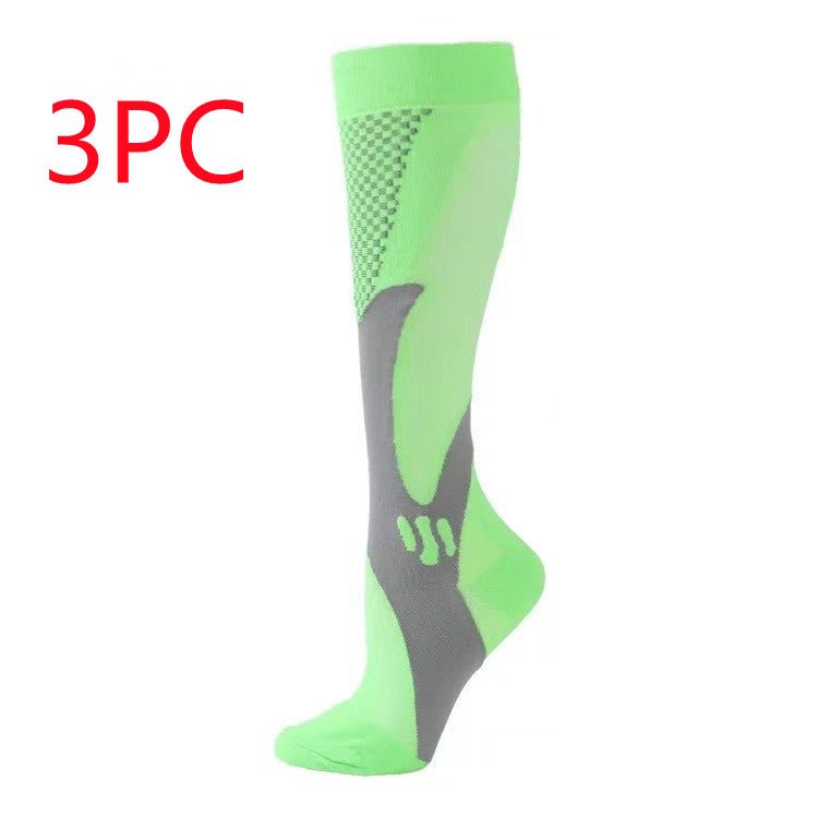 Compression Long Tube Sports Socks | Anti-Fatigue Elastic Athletic Socks for Running, Cycling & Gym | Men & Women | S–7XL | Luxury Home Accessories | Heulog Glow