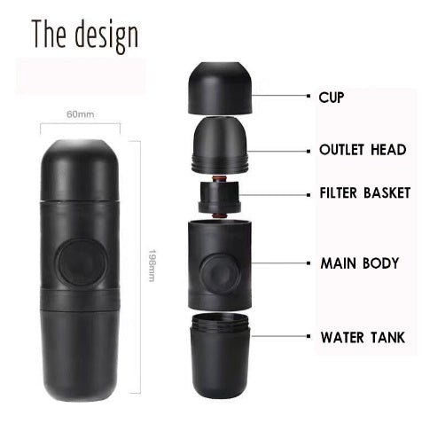 Condensed portable mini coffee machine | Luxury Home Accessories | Heulog Glow