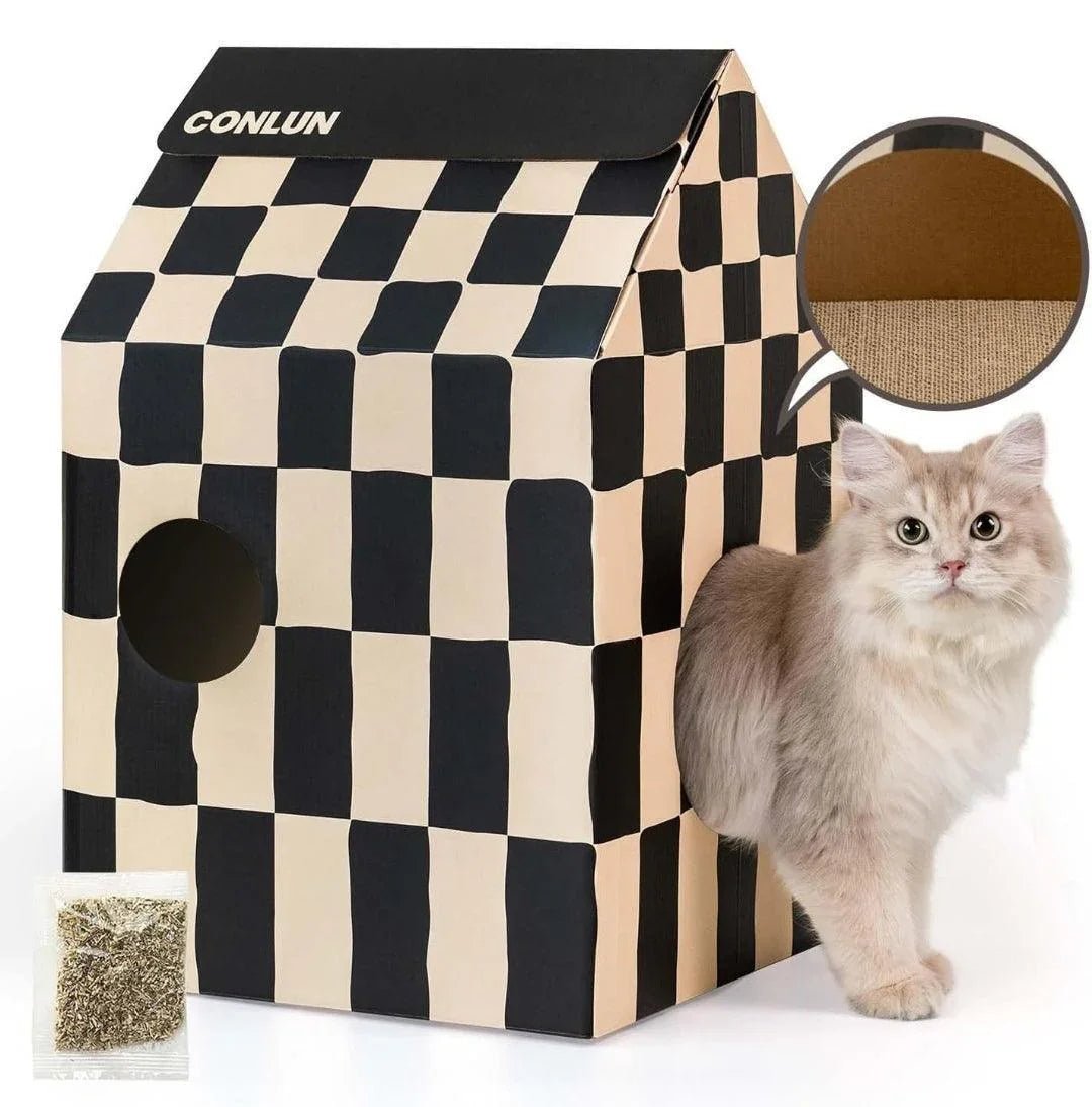 Conlun Cardboard Cat House | Luxury Home Accessories | Heulog Glow
