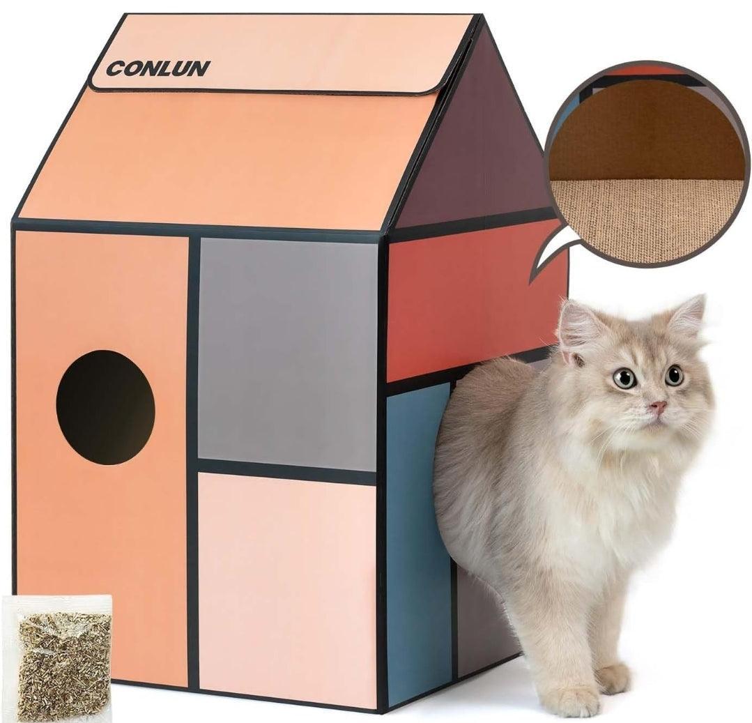 Conlun Cardboard Cat House | Luxury Home Accessories | Heulog Glow
