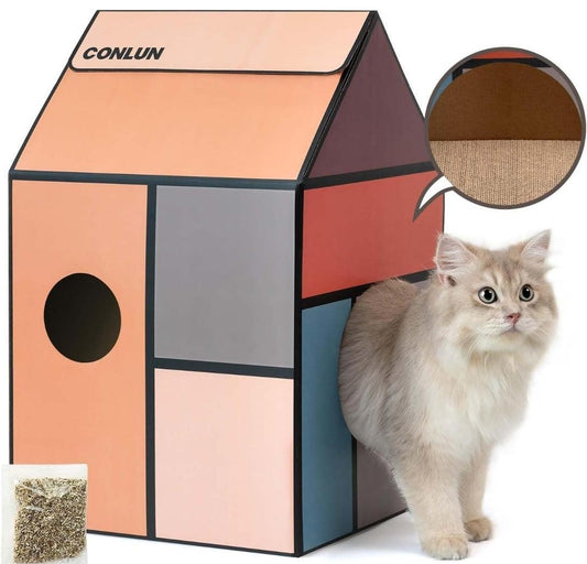 Conlun Cardboard Cat House | Luxury Home Accessories | Heulog Glow